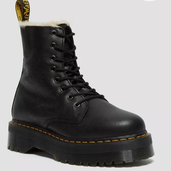 Dr. Martens Black Ankle Boots with Chunky Sole - Picture 1 of 13